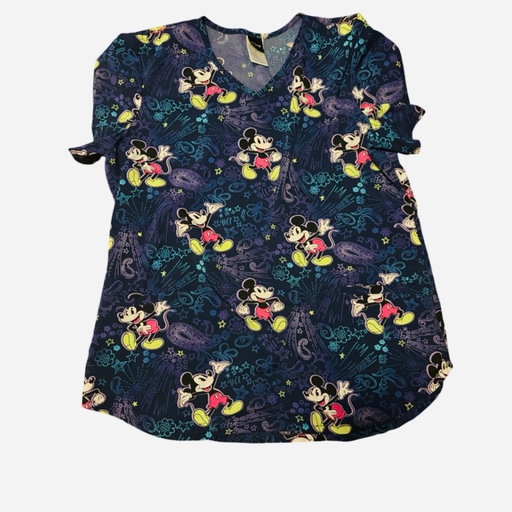 *Disney Mickey Mouse Scrub Top - Size
Large - 2 Front Pockets **